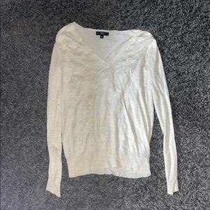 Cream Massimo v-neck shirt